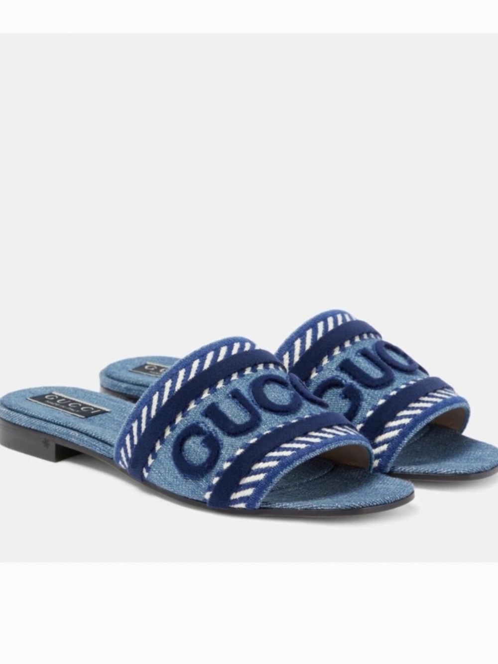 Gucci Jane denim logo sandal